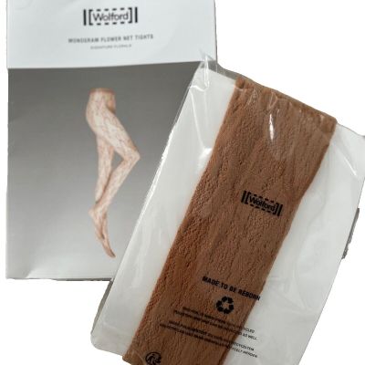 Wolford Monogram Flower Net Tights 19365 Lion ( S )